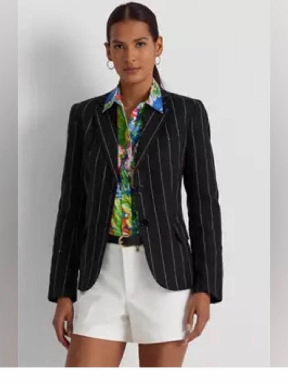 Ralph Lauren linen/cotton blend Pinstripe Women's Blazer Sz 4